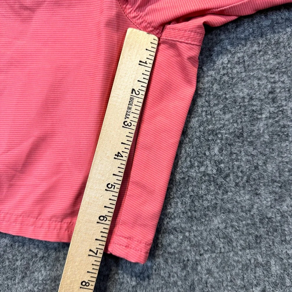 Vineyard Vines Swim Trunks Mens Large Coral Pink Striped Beach Preppy